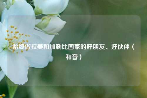 始终做拉美和加勒比国家的好朋友、好伙伴（和音）  第1张